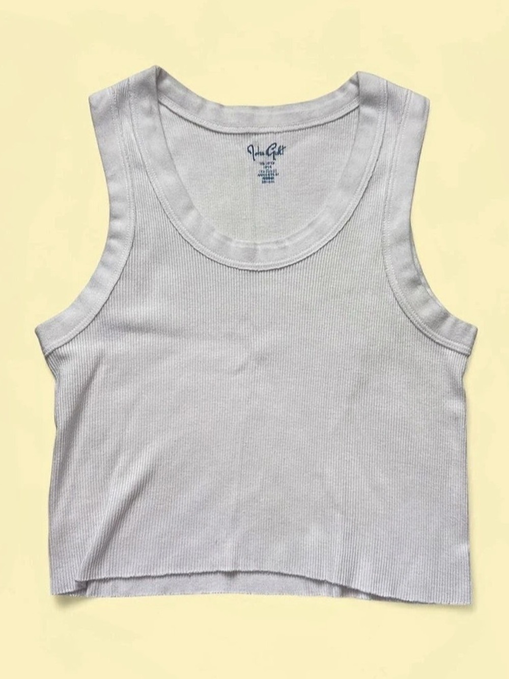 Brandy Melville Ribbed Tank Top in White